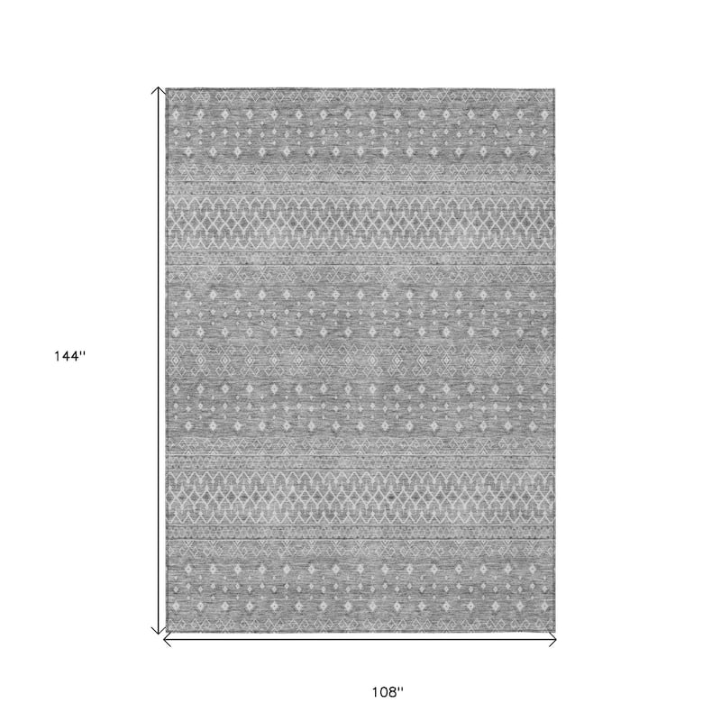 HomeRoots Tribal Transitional Rectangle Outdoor Rug