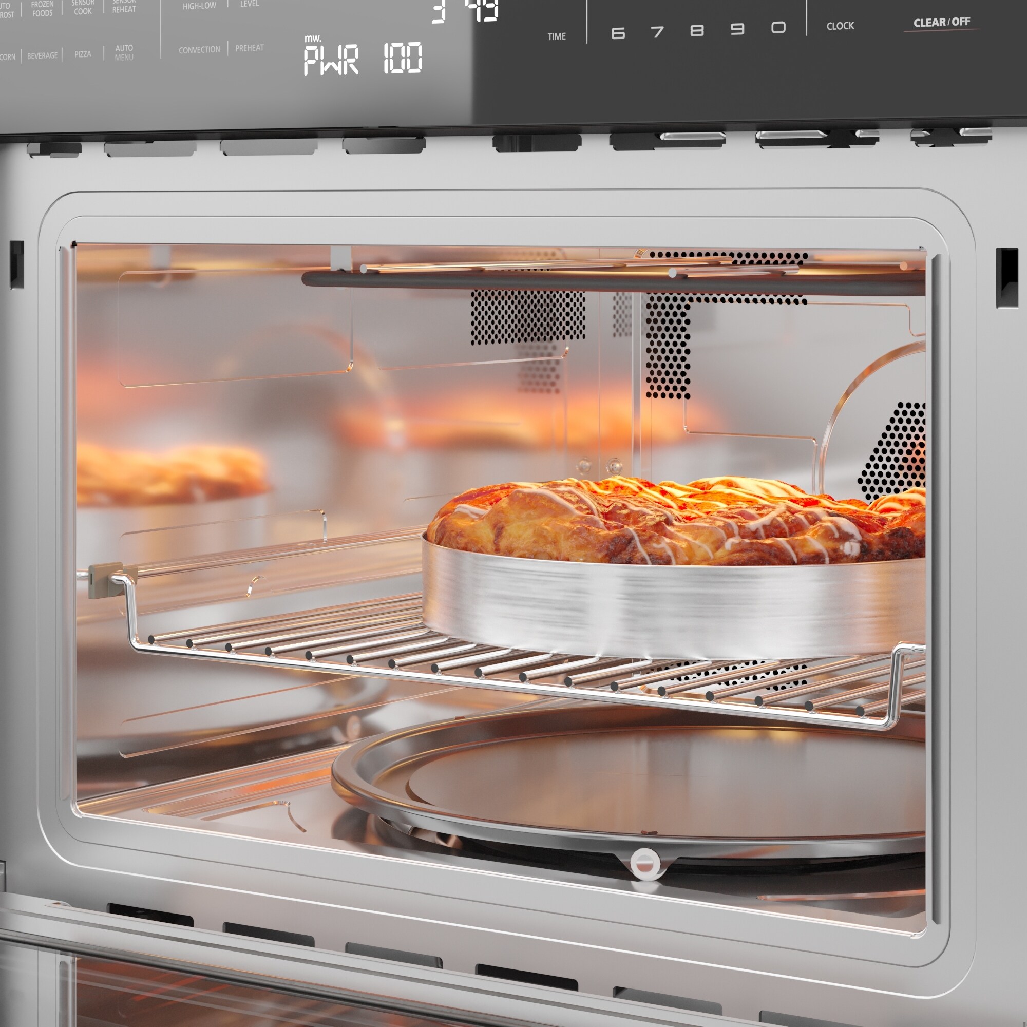 24 in. Stainless Steel Convection Oven with Microwave 1.5 Cu. ft