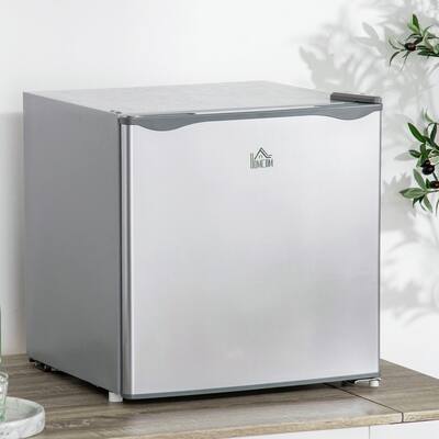 HOMCOM Mini Freezer Countertop, 1.1 Cu.Ft Compact Upright Freezer with Removable Shelves, Reversible Door for Home