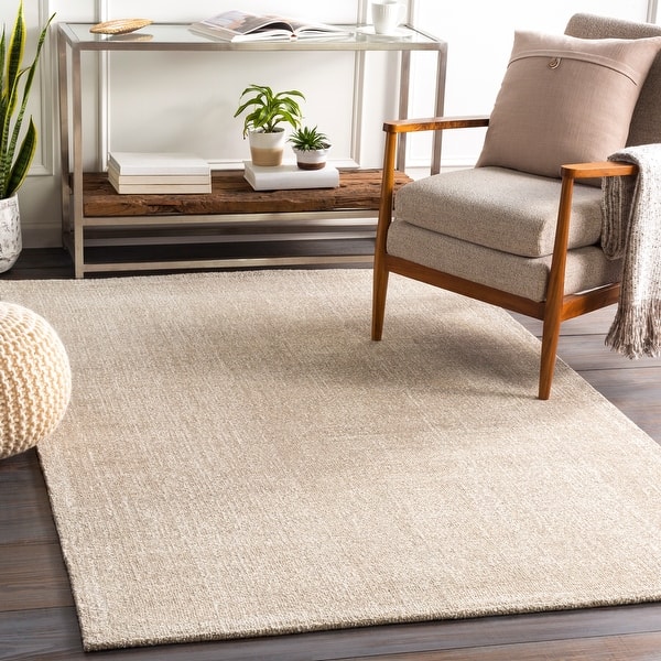 slide 2 of 27, Eldon Hand Tufted Solid Area Rug 2' x 3' - Beige
