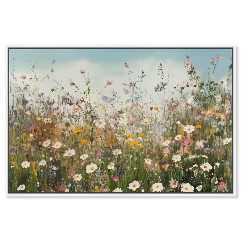 Glimmering Glade Garden III Canvas by Art Remedy - White - 15" x 10"