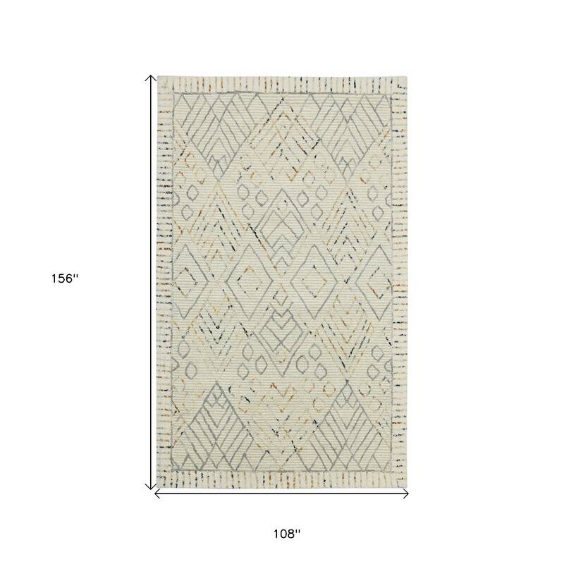 HomeRoots Southwestern Lodge Rectangle Area Rug - 156.00 in. x 108.00 in. x 0.40 in.