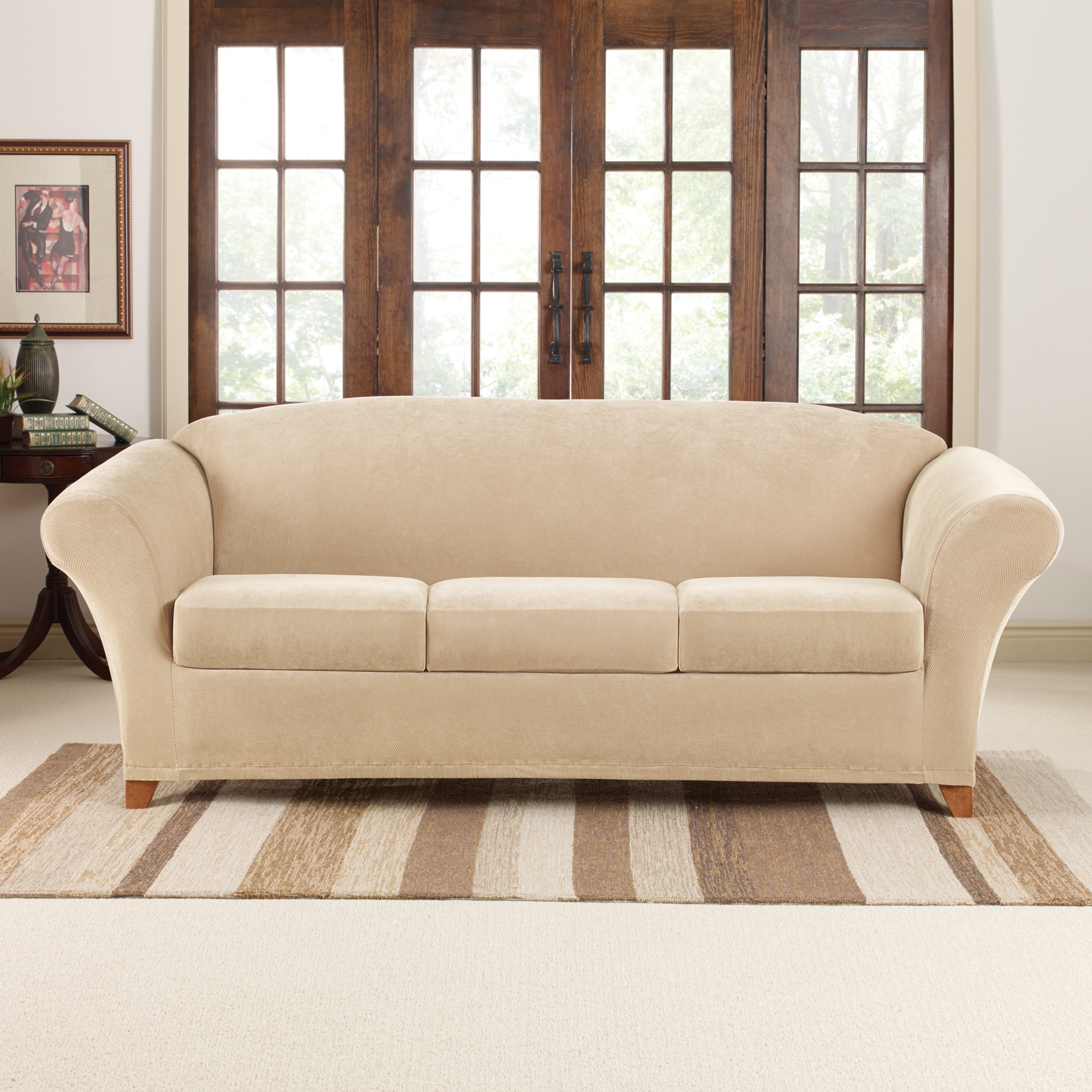 Sure fit stretch best sale pique lift recliner slipcover