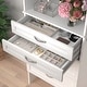 preview thumbnail 3 of 9, ClosetMaid Gray Velvet 3-Piece Jewelry Tray Set