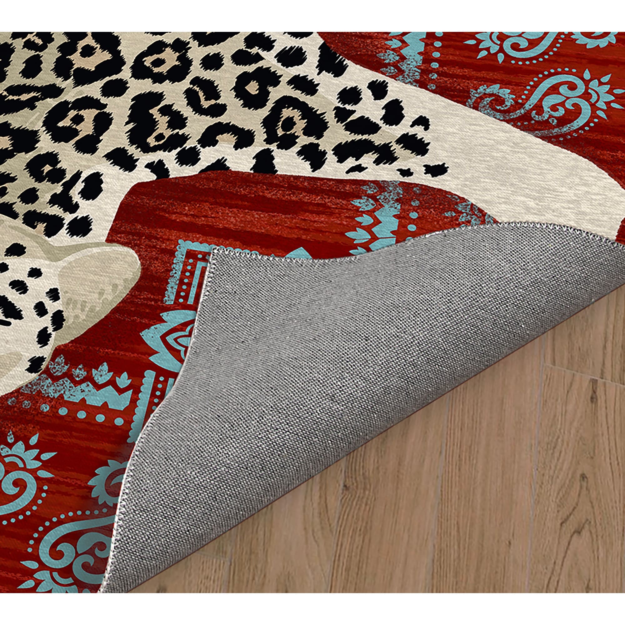 SNOW LEO RED Indoor Floor Mat By Kavka Designs - Yahoo Shopping