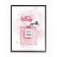 preview thumbnail 27 of 31, Stupell Pink Flower Perfume Fashion Glam Design Framed Wall Art 24 x 30 - Black