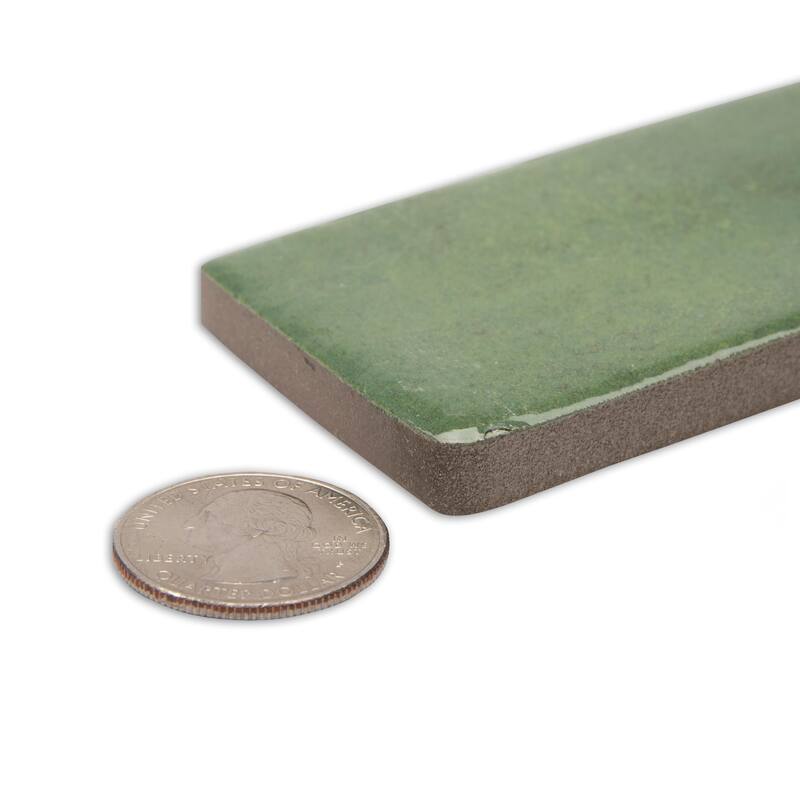 Merola Tile Scottsdale Green 1-7/8" x 17-3/4" Porcelain Floor and Wall Tile