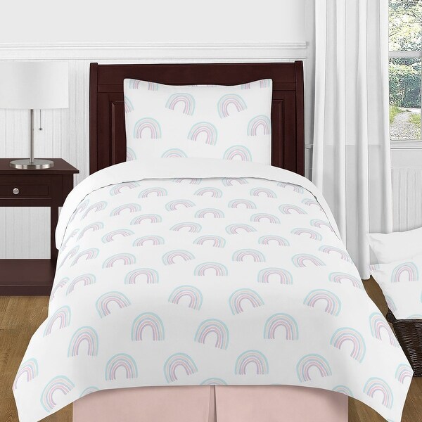 Rainbow comforter set twin 2025