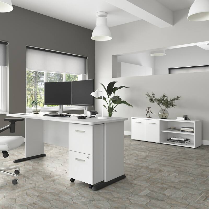 Studio A Low Storage Cabinet with Doors by Bush Business Furniture