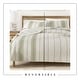preview thumbnail 6 of 23, Linery & Co. Farmhouse Stripe Microfiber Quilt Set With Shams.