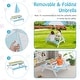 preview thumbnail 37 of 38, Costway 3-in-1 Kids Picnic Table Wooden Outdoor Sand & Water Table - See Details