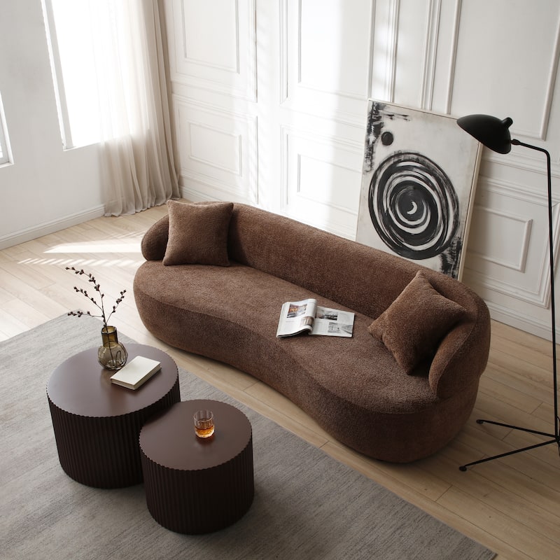 3-Seater Modern Contemporary Upholstered Fabric Sofa for Living Room