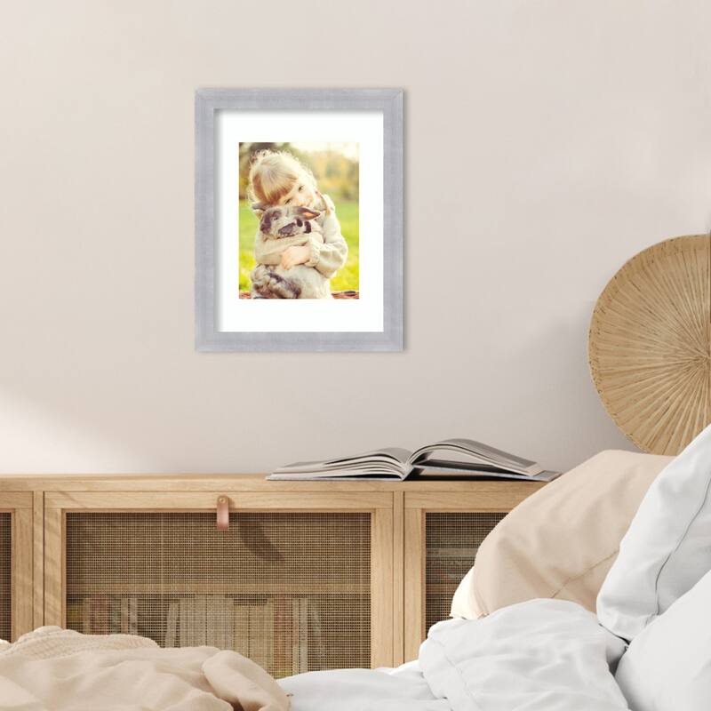 Grace Brushed Gold Narrow Framed Picture Frame, Photo Frame