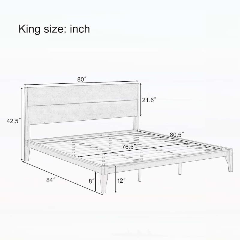 Charming Bamboo Platform Bed for Sustainable Bedroom Decoration