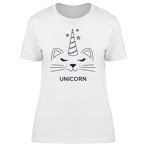 Shop Unicorn Cat Cool Horn Tee Women S Image By Shutterstock On