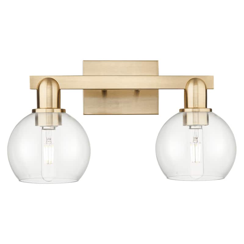 Innovations Lighting 716-2W-10-17 Athens Vanity Athens 2 Light 17" - Champagne Bronze / Clear