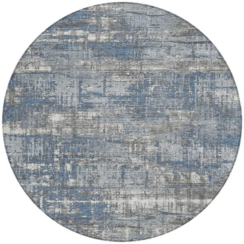 HomeRoots Geometric Transitional Rectangle Outdoor Rug