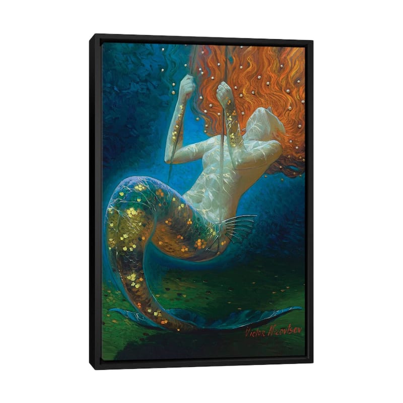 iCanvas "Swing" by Victor Nizovtsev Framed Canvas Print - Black - 40x26