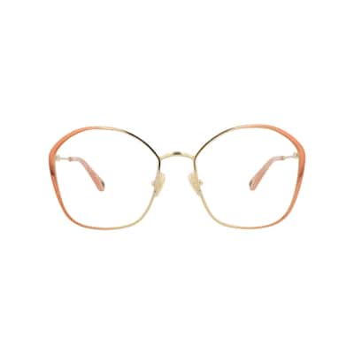 Chloé Round-Frame Metal Optical Frames - Nude Nude Transparent