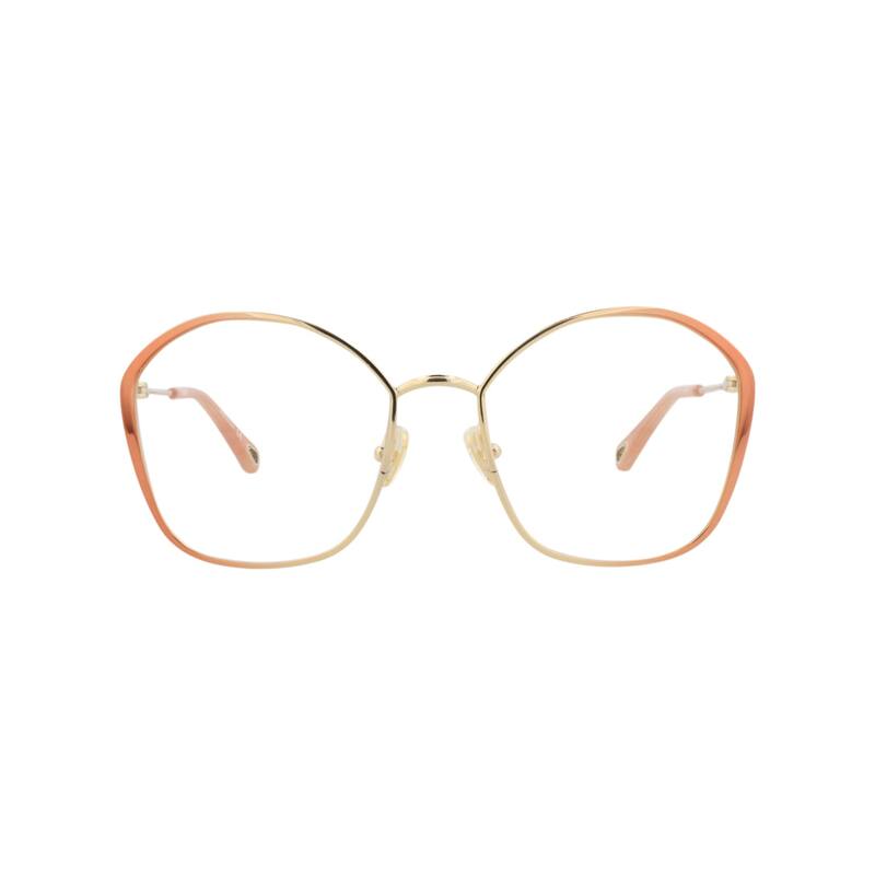 Chloé Round-Frame Metal Optical Frames - Nude Nude Transparent - Nude Nude Transparent - Multi