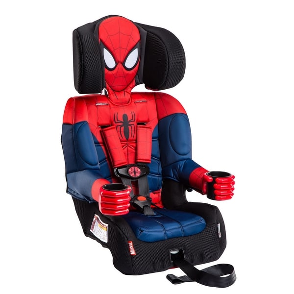 KidsEmbrace Marvel Spider-Man 2-in-1 Combination Harness Booster Car Seat - Blue/Red