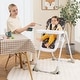 preview thumbnail 4 of 7, Baby High Chair w/ 7 Height & 3 Footrest Adjustable Cup holder 2