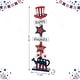 preview thumbnail 4 of 14, Glitzhome Americana Happy Patriotic's Day Wooden Uncle Sam Porch Decor