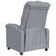 preview thumbnail 5 of 6, vidaXL Massage Chair Light Gray Fabric - 29.1" x 39" x 40.2"