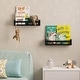 preview thumbnail 24 of 27, Wallniture Utah Wood Wall Shelves for Book and Toy Storage (Set of 2)