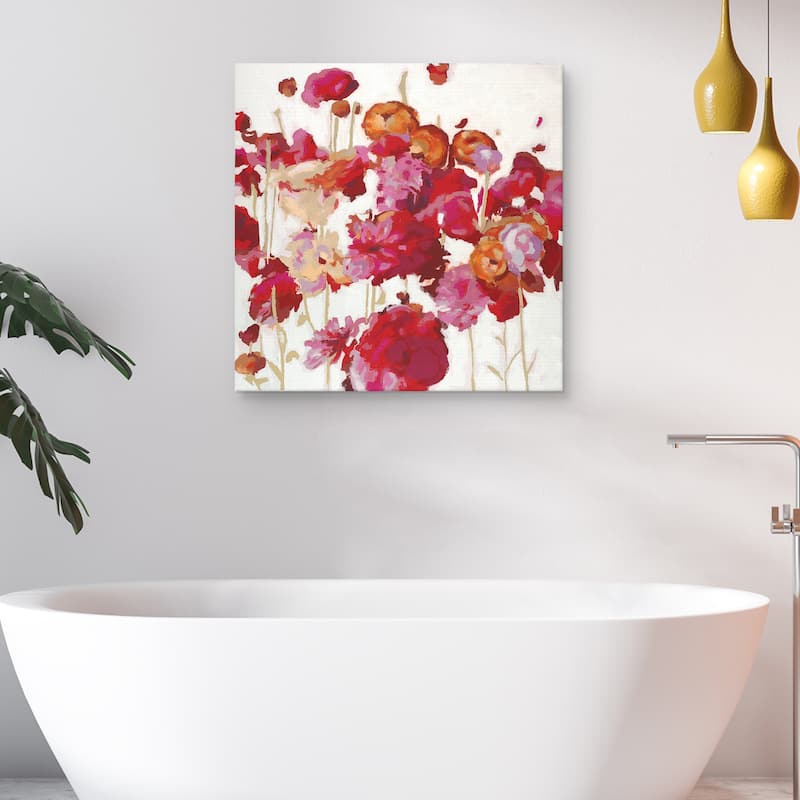 Red Floral Dream I by Randy Hibberd Canvas Art Print