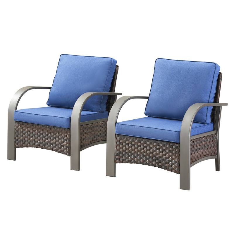 Pocassy Outdoor Sofa PE Wicker Furniture Set
