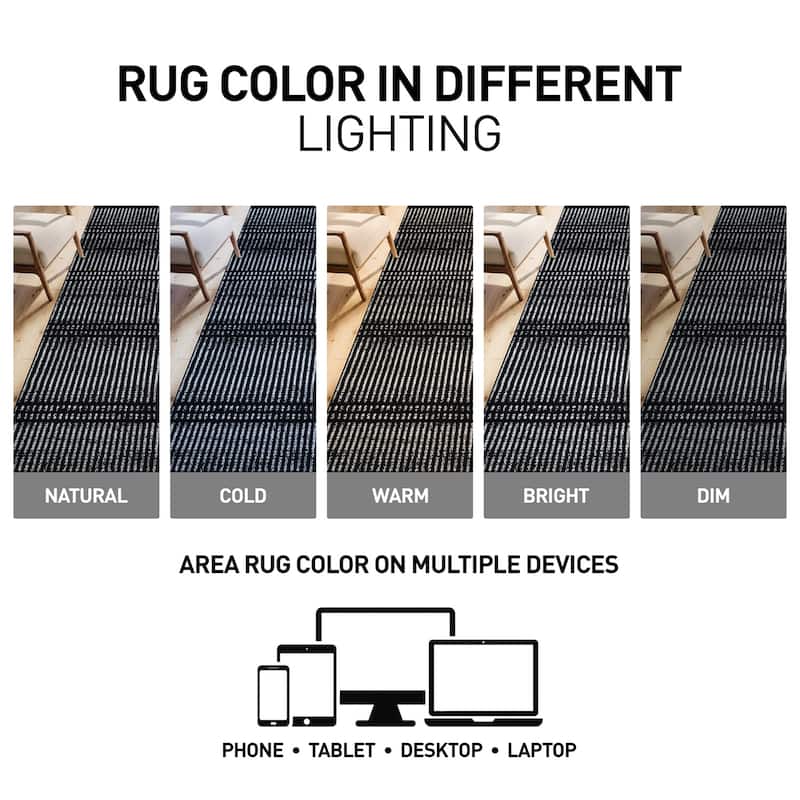 Contemporary Minimalistic Stripe LInes Area Rug