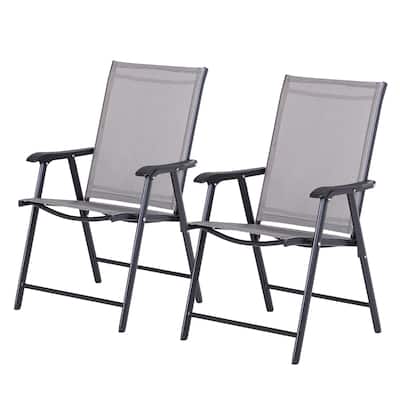 Outsunny Set Of 2 Patio Folding Chairs (Excluding the table)