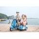 preview thumbnail 48 of 67, 6V Licensed Vespa Scooter Motorcycle with Side Car for Kids - Classic Design & Safe Fun