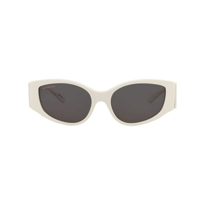 Balenciaga Cat Eye-Frame Recycled Acetate Sunglasses - White White Grey - Ivory - Grey Lens