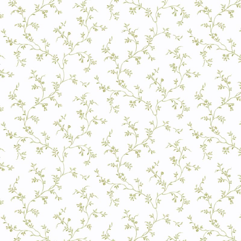 Roseville Allison'S Trail 20.5 In X 33 Ft Washable Wallpaper - Olive