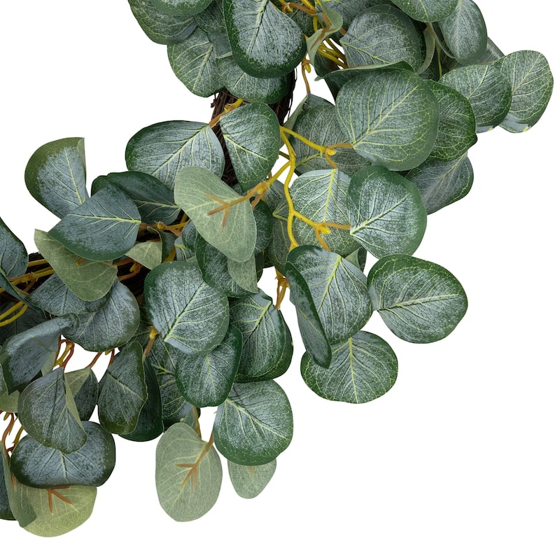 Eucalyptus Leaves Artificial Botanical Spring Wreath - 20"