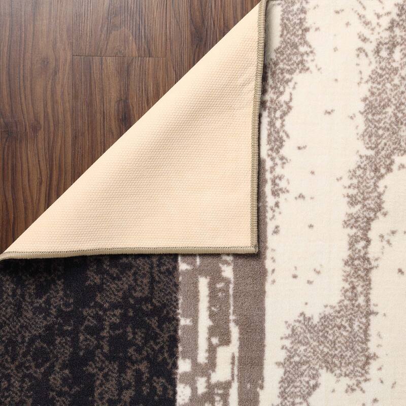 Superior Rockwood Modern Geometric Patchwork Indoor Runner or Area Rug