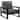Endless Patio Deep Seating Club Chair with Black Frame