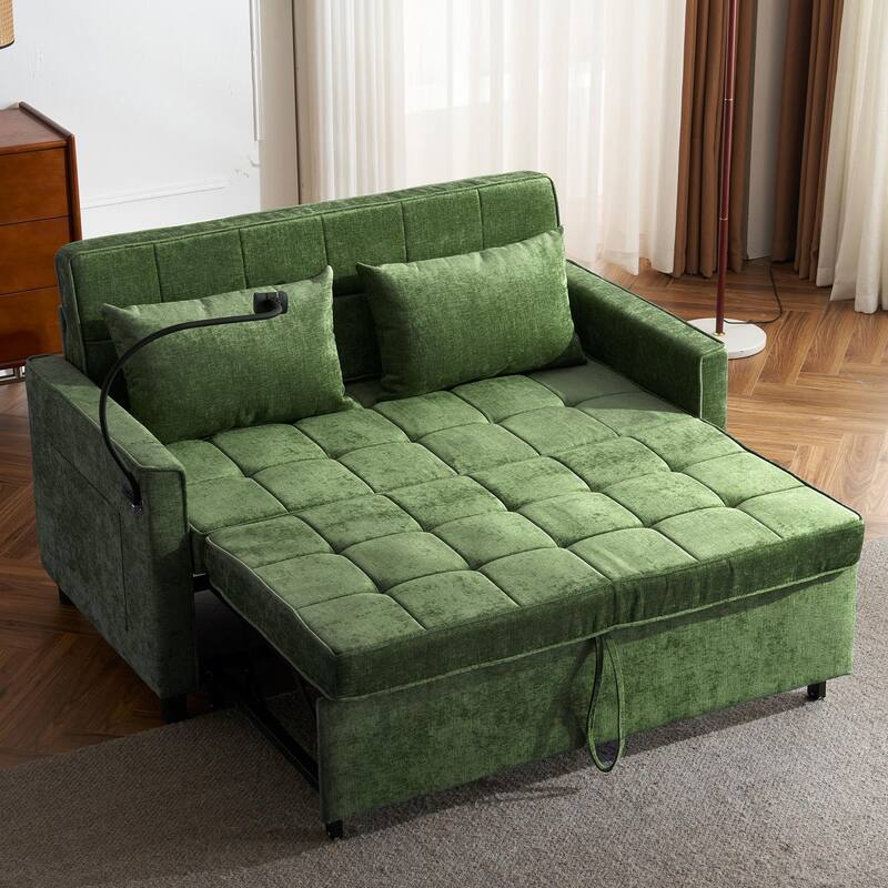 56.9 " Pull-Out Lounge Sofa Bed