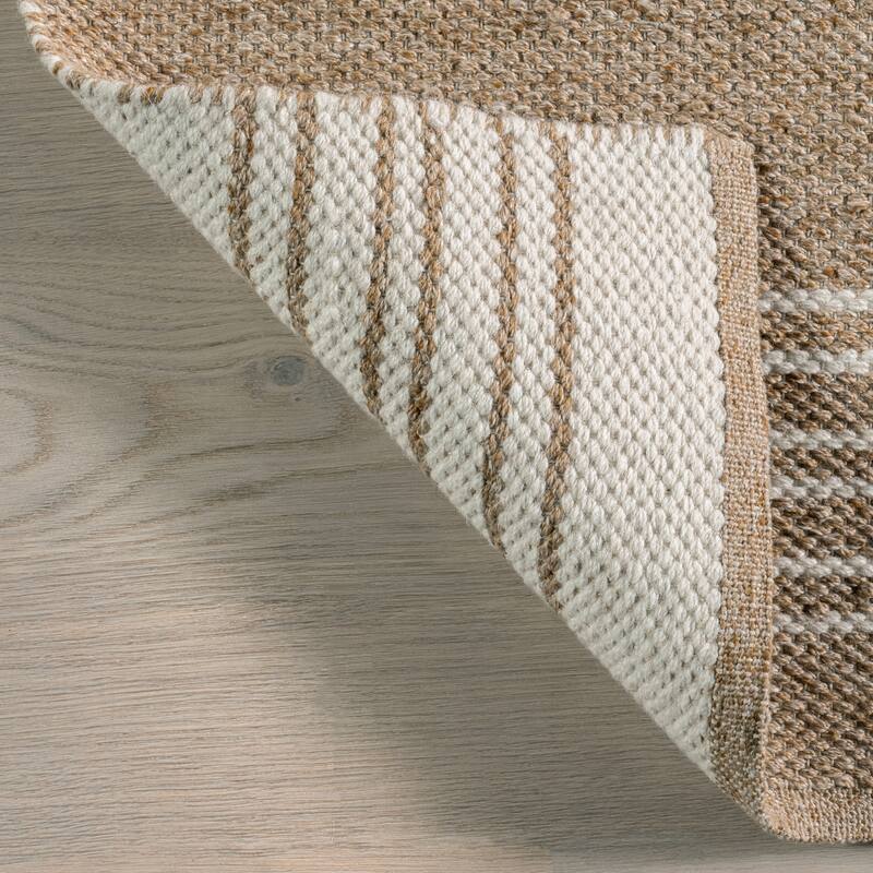 Birchwood Reversible Striped Wool Area Rug