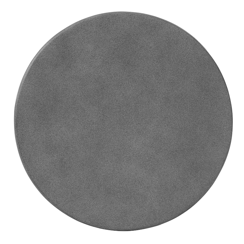 Christopher Knight Home - 15.25" Outdoor MGO Concrete Side Table with Hourglass Silhouette for Patio, Balcony, Poolside