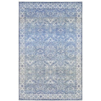 Vista Home Montreux Vintage Traditional Blue Area Rug