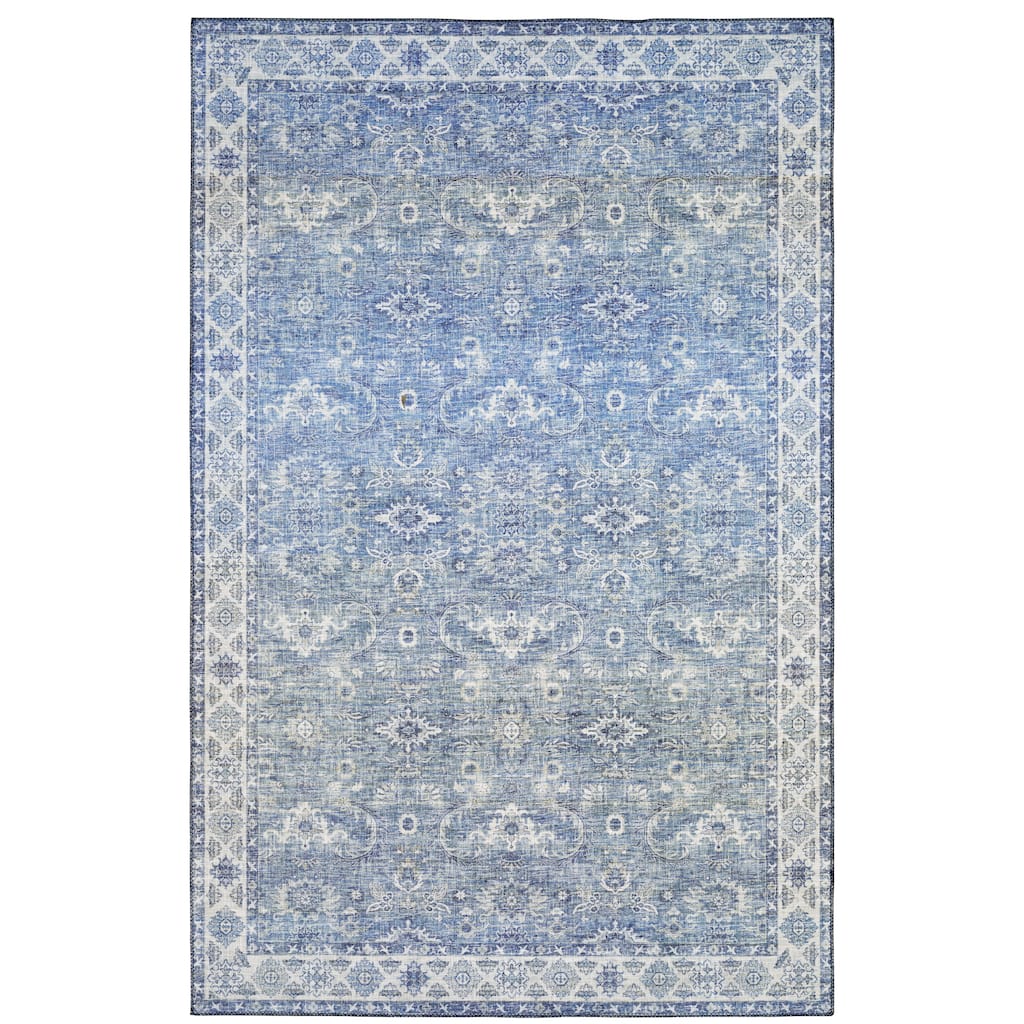 Vista Home Montreux Vintage Traditional Blue Area Rug