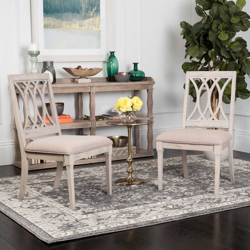 SAFAVIEH Sharyn Dining Chair (Set of 2) - 22" x 24" x 38.3" - 22Wx24Dx38H - Rustic Grey