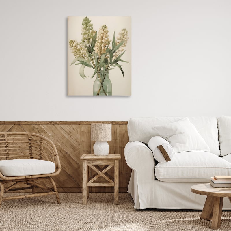 Stupell Country Botanicals in Green Jar Canvas Wall Art Design By Arlington Prints