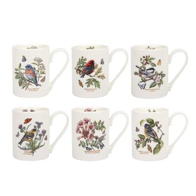 Portmeirion Set of 6 Botanic Garden Birds Coffee Mugs