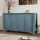 preview thumbnail 2 of 18, 4-door Storage Cabinet Navy Sideboard Buffet TV Cabinet Console Table
