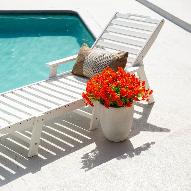 14-in UV Resistant Artificial Morning Glory Bush - Set of 12