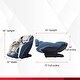 preview thumbnail 22 of 26, Ghaw Modern Faux Leather LED Zero Gravity Massage Chair with Bluetooth Speaker and USB Port by Furniture of America